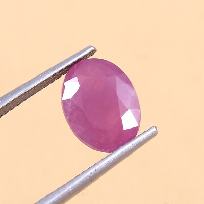 2,60 Ct 100% Natürlich CERTIFIED Mosambik Rubin Oval Lose Edelstein Unbehandelt