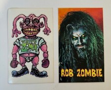 Scarce White Zombie & Rob Zombie  2 Pack  1990's Promo Sticker Postcard