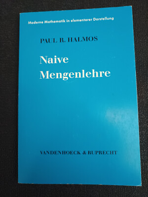 Naive Mengenlehre, Paul R. Halmos, 5. Auflage, Zustand gut