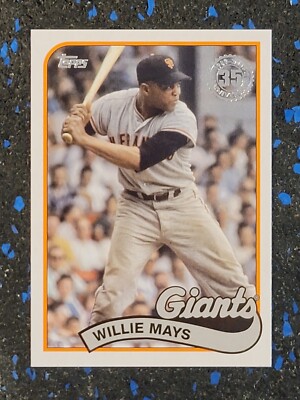 2024 TOPPS SERIES 1 BASEBALL WILLIE MAYS 35TH ANNIVERSARY REAL ONE  #89B-30 4/89
