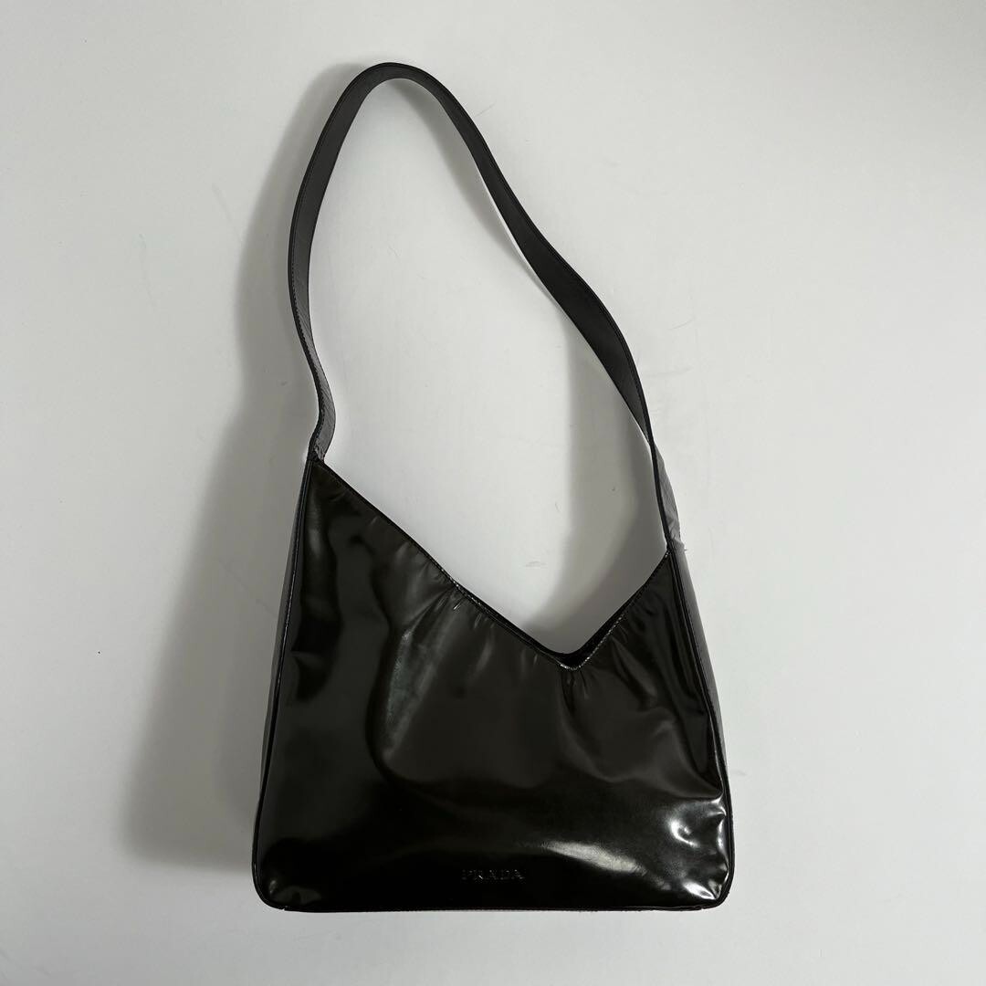 1998 PRADA ENAMEL HAND BAG