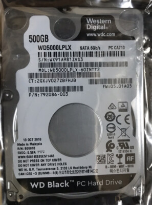 HP 500GB SATA 2.5'' HDD 7200RPM HARD DRIIVE 792086-003 F3B97AA-NOB F3B97AA