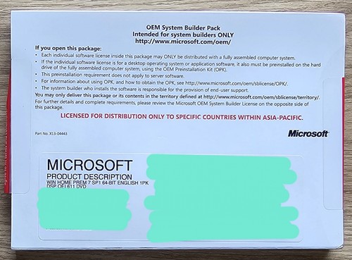 † Microsoft Windows 7 Home Premium ~ PC CD-ROM ~ FREE postage!! - 第 1/5 張圖片