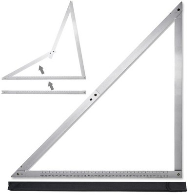 Combination Square for Carpenter Tools 48 Inch Folding Aluminum Triangle Rule...