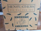 Hen Feathers Christmas Tic Tac Toe Set Santa & Snowman Decoration Warren Kimble — photo 2