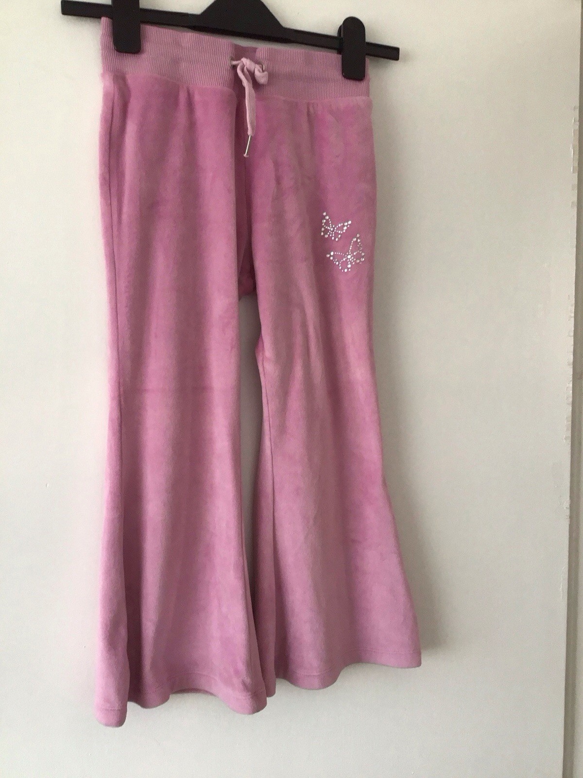 Girls M&S, St Bernard Grey, Pink Long Sleeve, Jumper, Trousers Age 6-7 Years image 2