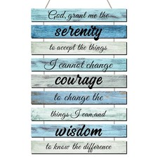 Serenity Prayer Wall Decor House Warming Wall Art Bible Verses Wall Decor Ser...