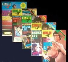 A+ Kung Fu Monthly #1 #2 #3 #4 #5 Bruce Lee Never Hung 1 2 3 4 5 Poster Magazine