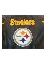 Pittsburgh Steelers Leather Jacket NFL Carl Banks GIII XL NFL License