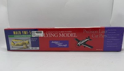 Dumas Aircraft Waco YMF-5 Kit No. 227 Laser Cut Flying Model Kit SEALED