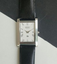 Vintage Seiko Slim Quartz Men's Wrist Watch - Comes With New Battery, New Band