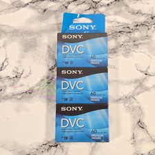  LOT OF 3 NEW Genuine Sony DVC 60 LP 90 Mini DV Premium Digital Video Cassettes