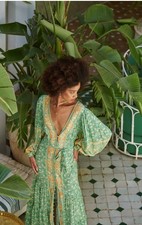 Spell & the gypsy Madame Peacock Size Medium in Emerald Green