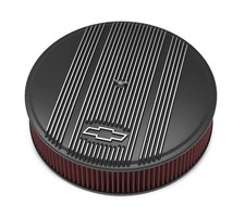 Vintage Series Gm Licensed Air Cleaner - Satin Black Machined - 120-172