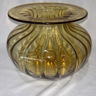 Large Italian Hand Blown Murino Style Vase