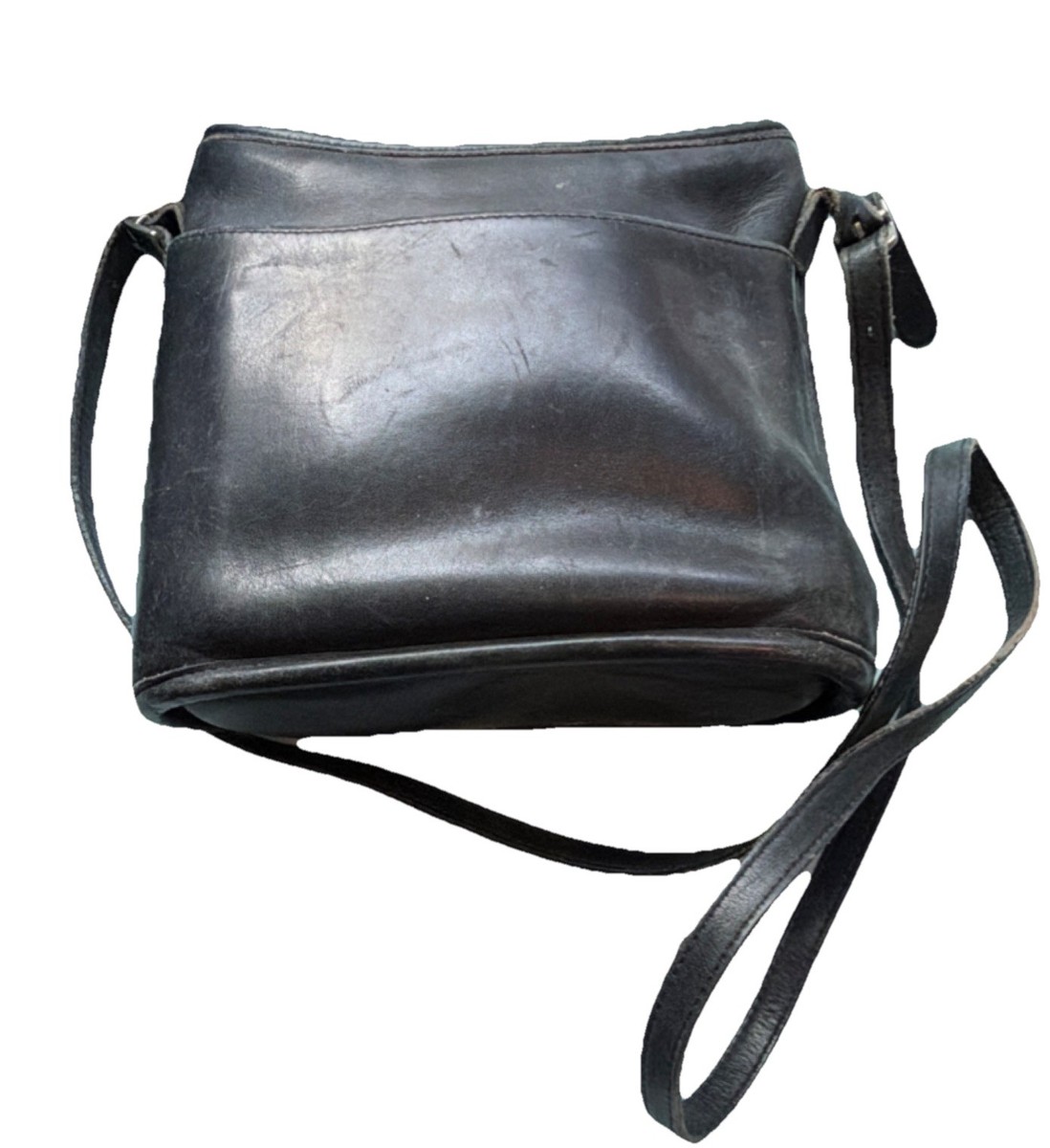 Coach Vintage Black Leather Shoulder Bag Original Classic Timeless