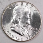 1961-D/D Franklin Half Dollar BU - Unc, Choice BU - RPM #2900