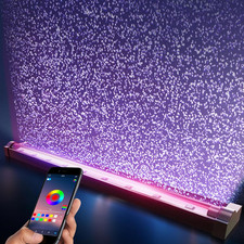 Smart LED Aquarium Light - 16 Million Colors 12 Effects Submersible Bubbler