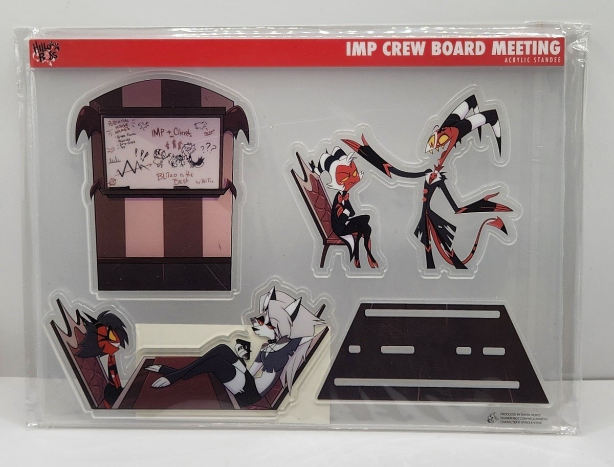 Helluva Boss IMP Crew Board Meeting Acrylic Standee Scene