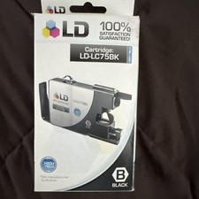LD LC75BK LC75 Black Ink Cartridge for Brother MFC-J6510DW MFC-J6710DW MFC-J6910