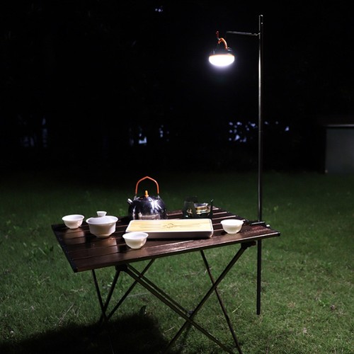 Support Pliable Portable En Alliage D'aluminium Noir Pour Lampe Pour Le FR - Photo 4/12