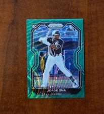 2021 Panini Prizm Jorge Ona RC #209 San Diego Padres Tier 111 Green