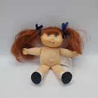 Vintage 1995 Mini Cabbage Patch Doll (Red hair, Green eyes, Soft body Nude 5")