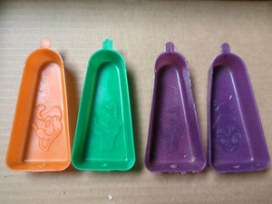 Vtg Disney Popsicle Molds Freez Ur Pop Plastic Donald Duck Tinker Bell Pluto 4pc