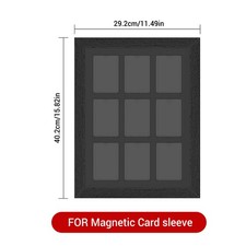 9-Grids Trading Card Display Frame,Wall Mount Baseball Trading Card Display Case