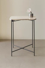 Zara Home Marble Side Table with Metallic Legs
