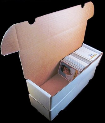 (4) 660 COUNT BASEBALL TRADING CARD CARDBOARD STORAGE BOX DISPLAY HOLDERS