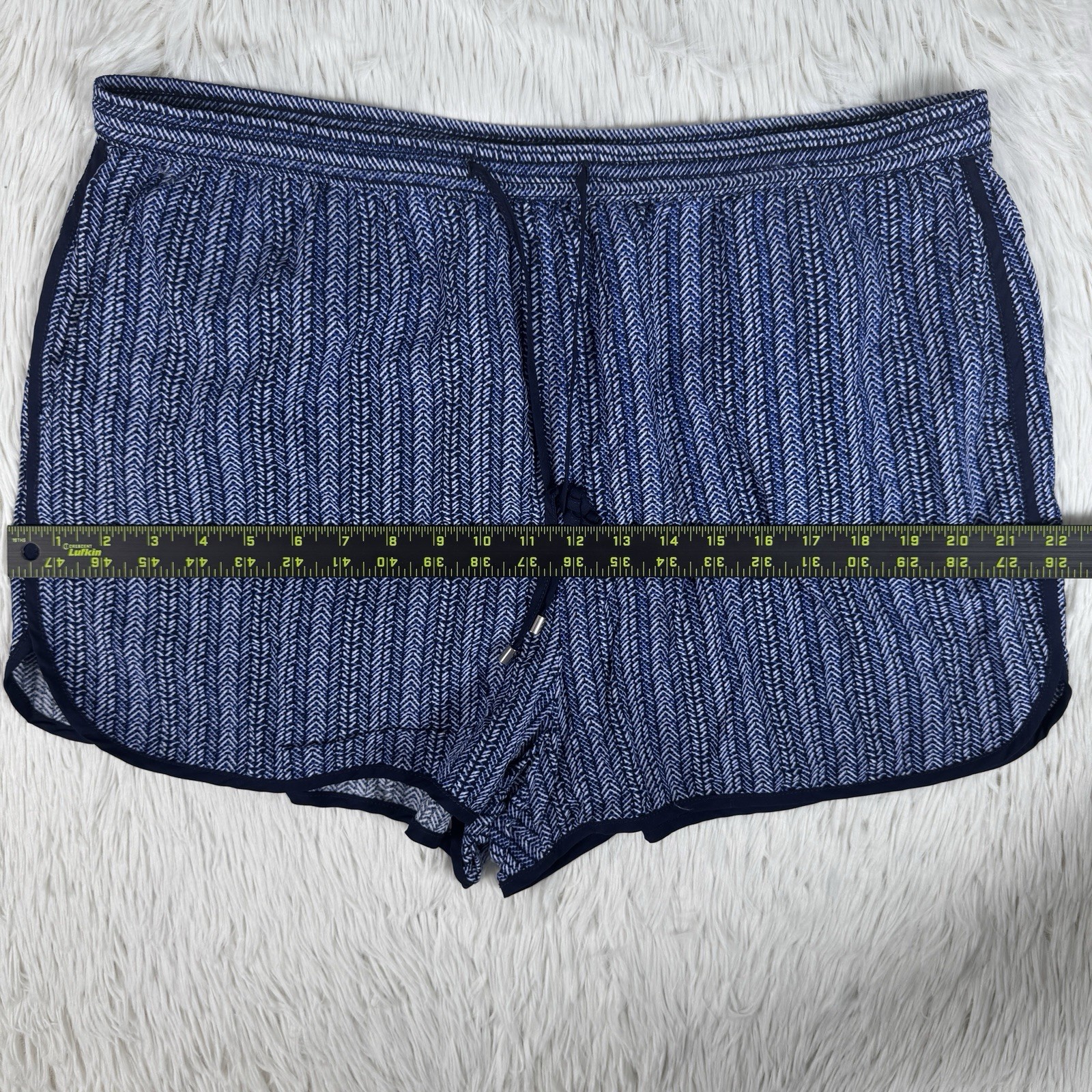 Gap 1969 Blue White Pattern Pull-On Drawstring Ca… - image 8