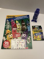 Crayola Ltd. Ed. Coloring Bk w/ Stickers, 8 Pk Crayons Sharpener Violet Blue
