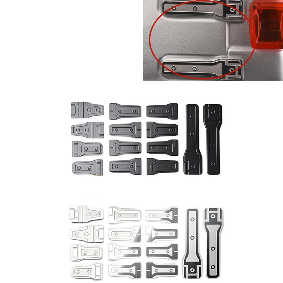 Car Door Stainless Steel Hinge Kits For GRC SCX6 Wrangler 1/6 RC Car Crawler Z - Image 4 of 4