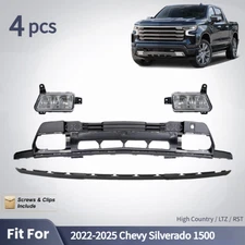 2022 2023 2024 2025 Chevy Silverado 1500 Front Bumper Cover Assembly w/Fog Light