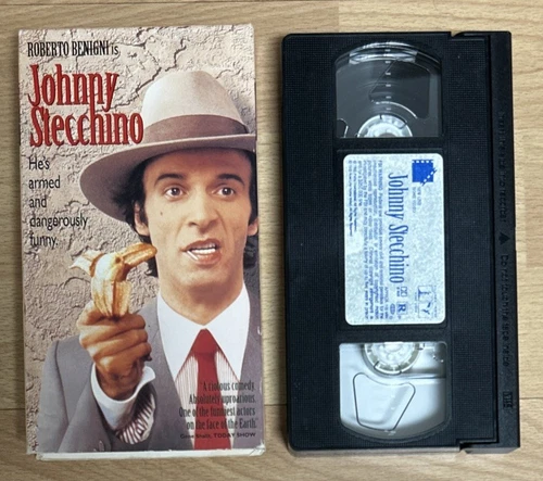 Johnny Stecchino VHS Tape Roberto Benigni Nicoletta Braschi Paolo Bonacelli Used