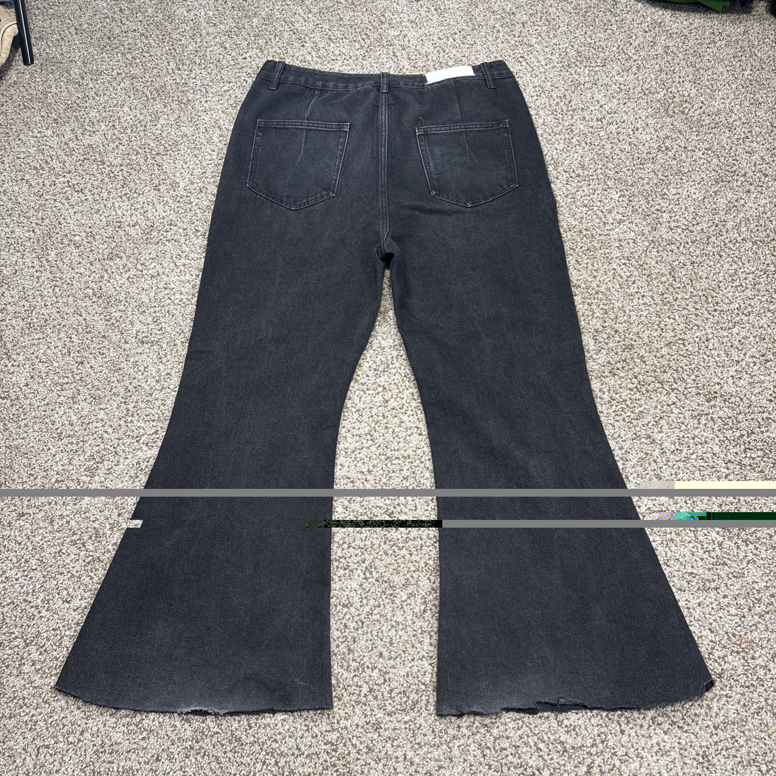 mijko creative collection 2018-2028 size XL street wear bell bottom jeans Black - View 15