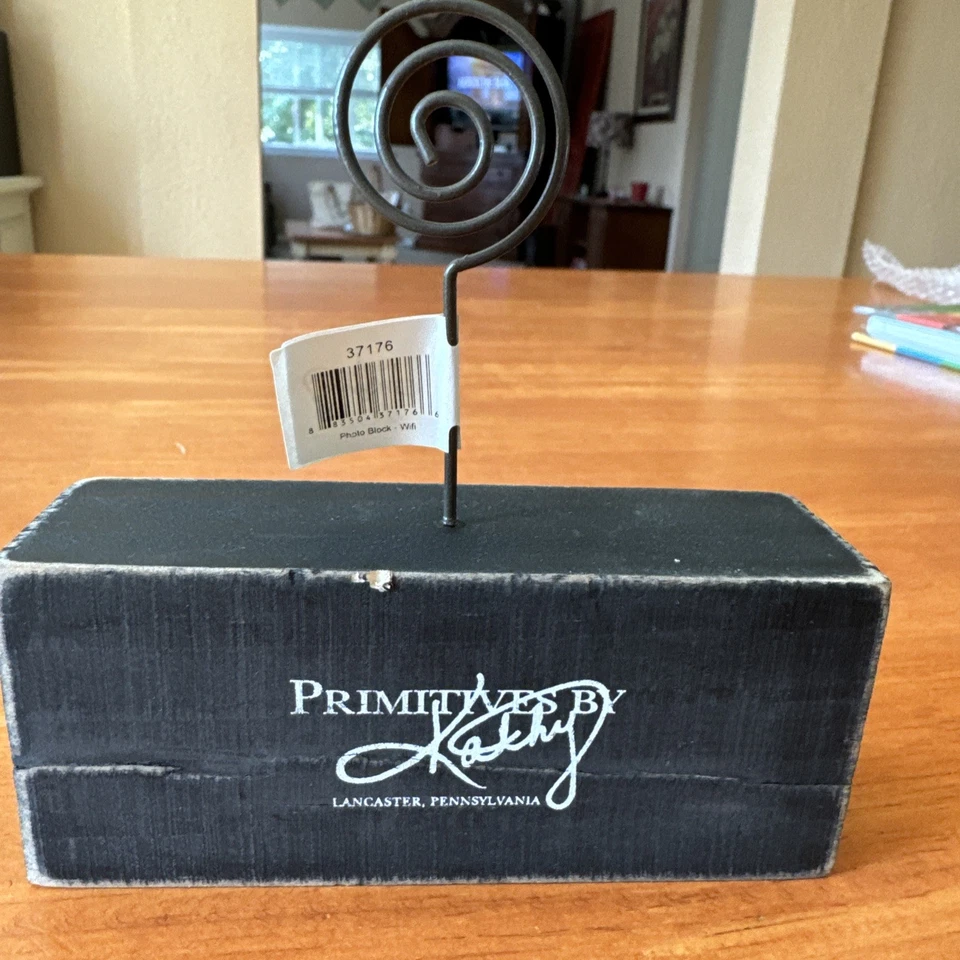 New “The WiFi Password Is “ Photo Block Wood Sign. 4.5” X 2” - Image 3 of 3