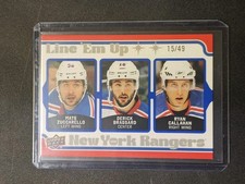 2026 UD New York Rangers Centennial Line 'Em Up /49 Zuccarello Callahan Brassard