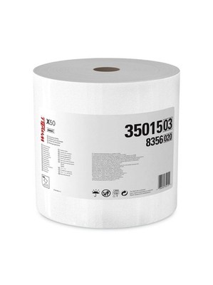 WypAll* X50 Wipers, Jumbo Roll, 9 4/5 x 13 2/5, White, 1100/Roll