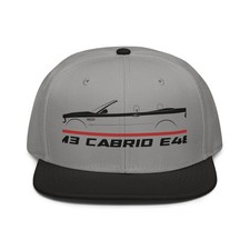 For M3 Cabrio E46 2001-2006 Fans Cap S54 Car Birthday Gift Snapback Hat Racing
