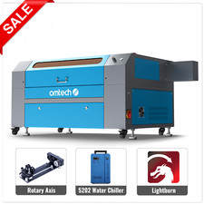 OMTech 80W 20x28 Inch CO2 Laser Cutter Engraver w. Premium Accessories Combo