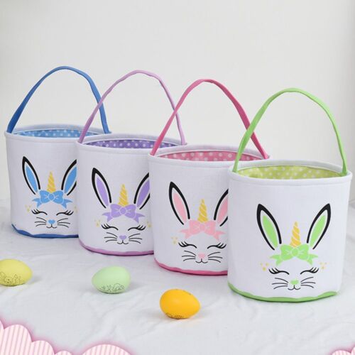 Supplies Tote Bag Bunny Package Rabbit Ear Easter Egg Basket Easter Bucket - Picture 1 of 16