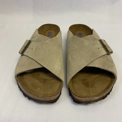 Birkenstock New with Box Arosa Taupe Suede Soft Footbed Narrow - Select Size
