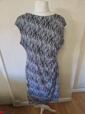 Reflections Fitted, Knee-length Party.  Size 20. Animal Print, Ruched. VGC