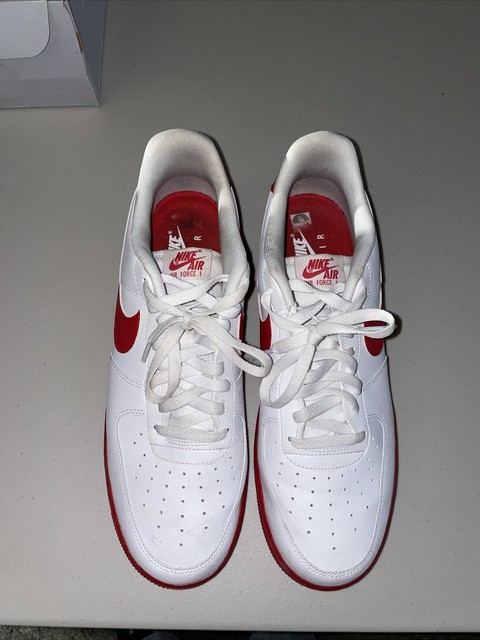 air force 1 low white red midsole