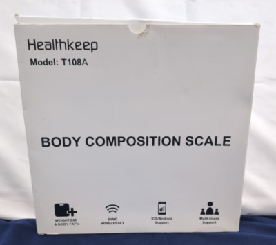 Healthkeep Smart Körperfettwaage mit großer VA-Anzeige Zusammensetzung Metriken