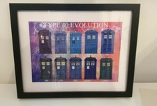 Doctor who Framed A4 Tardis type 40 Print in a 14" x11" brand new frame