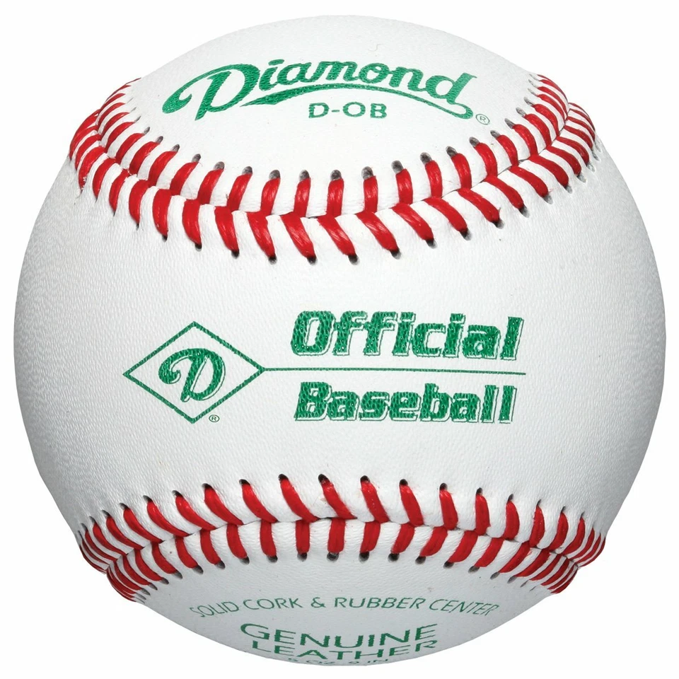 Diamond Sports D-OB DOB Leather Baseball Bucket Combo (30 Balls) Rods Can Cooler - Image 2 of 4