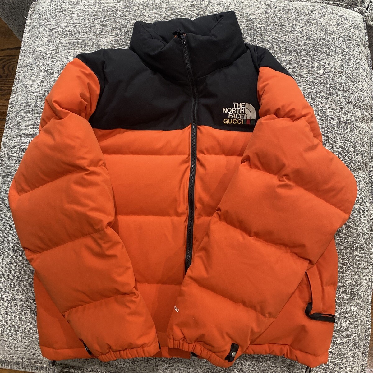 The North Face x Gucci Rare Orange Nuptse Jacket Size Xl 700 The North Face x Gucci Rare Orange Nuptse Jacket Size Xl 700